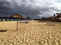 Kasr Rimal beach in Tamuda Bay between Fnideq and M'diq