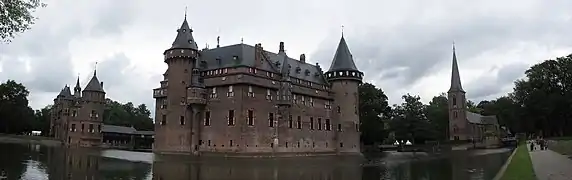 View from the west side of the moat