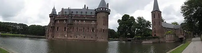 View from the south side of the moat