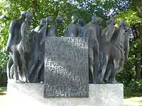 Memorial at the train station in Kaufering