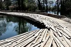 Steg ("step") at the Zellweger Weiher Uster, Uster, Switzerland