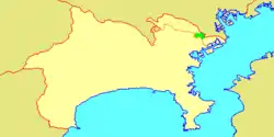 Location of Saiwai in  Kanagawa