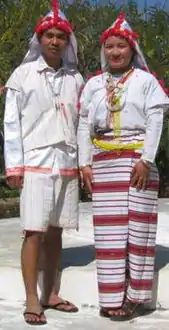 A Kayan Lahta couple in traditional dress