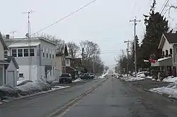 Looking north at downtown Kekoskee