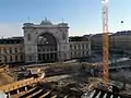 Baross tér Construction in December 2008