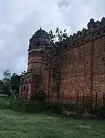 ruined fort walls of kendujhargarh palace