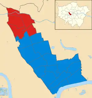 Kensington and Chelsea 2002 results map