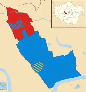 Kensington and Chelsea 2014 results map