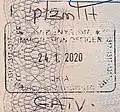 Entry stamp issued at Jomo Kenyatta International Airport in an Israeli passport