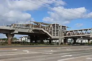 Honolulu Rail Transit Keoneae Station fabric canopies, Honolulu, HI  (Photo: Musashi1600)