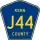 County Road J44 marker