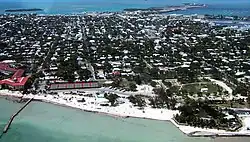Aerial photo of Key West, looking north, April 2001