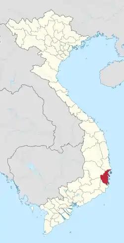 Location of Khánh Hòa within Vietnam