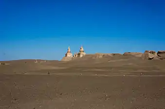 Remains of the city Khara-Khoto built in 1032. Located in Ejin Banner, Alxa League