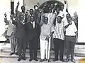 Hon. Eric Edward Khasakhala with the late President Kenyatta, Kenya's 1st post-independent president.
