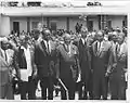 Hon. Eric Edward Khasakhala with Kenya's 1st president, the late Mzee Jomo Kenyatta, and the future Kenya's 3rd president, Hon. Mwai Kibaki.