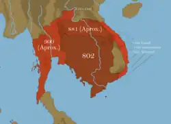 Expansion of the Khmer Empire, 802–1203[clarification needed]