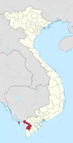 Location of Kiên Giang within Vietnam