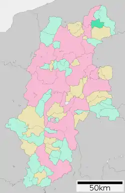 Location of Kijimadaira in Nagano Prefecture