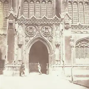 King's College Chapel, Cambridge, South Entrance, by Henry Fox Talbot, circa 1845
