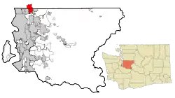 Location of Bothell within King County