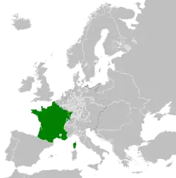 The Kingdom of France in 1789.