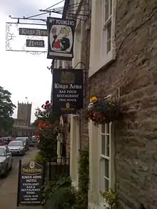 Kings Arms Hotel doubled as the Drover's Arms in the television series All Creatures Great and Small