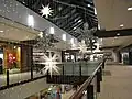 Christmas decorations at the mall on November 14, 2009. La Vie en Rose and the former Aeropostale can be seen.