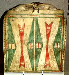 Kiowa parfleche, ca. 1890, Oklahoma History Center