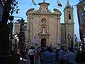 Parish church of Balzan during the festa