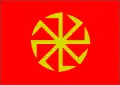A kolovrat flag, introduced by Alexey Dobrovolsky