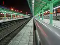 The platforms at night
