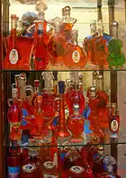 Kumquat liqueurs from Corfu, Greece