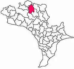 Mandal map of Krishna district showing A.Konduru mandal (in Rose Colour)