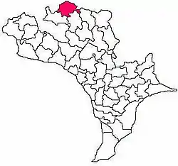 Mandal map of Krishna district showing Tiruvuru mandal (in Rose Colour)