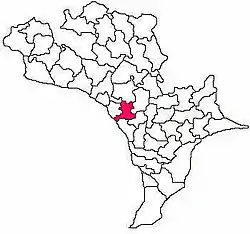 Mandal map of Krishna district showing  Kankipadu mandal (in Rose Colour)