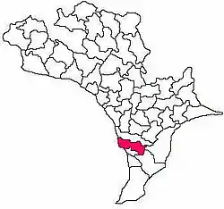 Mandal map of Krishna district showing Challapalli mandal (in Rose Colour)