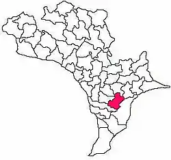 Mandal map of Krishna district showing Guduru mandal (in Rose Colour)