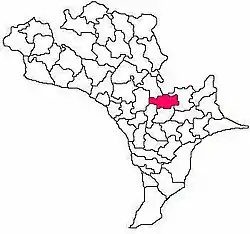 Mandal map of Krishna district showing  Nandivada mandal (in Rose Colour)