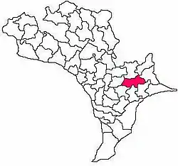 Mandal map of Krishna district showing  Mudinepalle mandal (in Rose Colour)