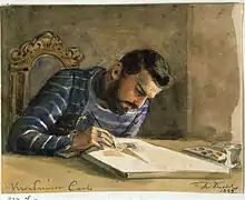 Crown Prince Charles. Watercolor 1849