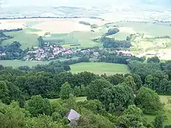 View of Ktová from Trosky Castle