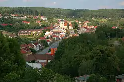 Kunštát seen from the Kunštát Castle