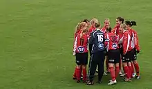 Image 15Kuopion Mimmifutis (KMF), a women's football club of Kuopio, Finland in 2006 (from Women's association football)