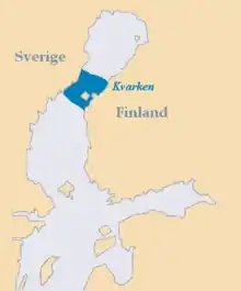 Location of Kvarken