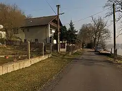 A street along the Elbe River