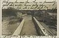 Old postcard showing the inlet channel to the old power plant Credit: Carl Normann via Nasjonalbiblioteket
