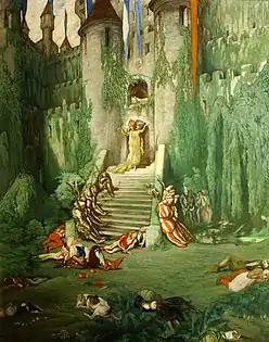 The Princess and the Court Fall Asleep for a Hundred Years; 212 × 171 cm