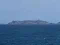 Enez ar Breur, with the lighthouse and the fort
