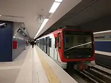 Catania Metro train at Nesima station